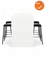 Hoge tafel WOOD -160x80 cm - in 3 kleuren - NIEUW, Vergader- of Presentatieruimte, Ophalen of Verzenden, Nieuw zonder verpakking