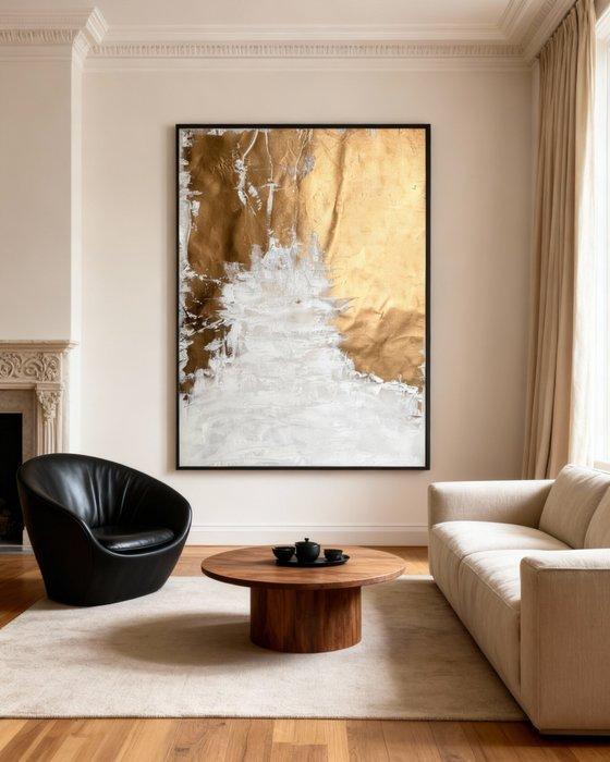 MARENA - Golden Aura /002 / XXL (No Reserve), Antiek en Kunst, Kunst | Schilderijen | Modern