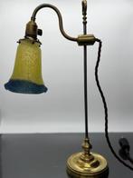 Bureaulamp - Koper, Glas - Lampe type Schneider, Antiek en Kunst