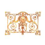 Hekwerk voor b.v. balkon, gietijzer met medaillon, Tuin en Terras, Tuinhekken en Hekwerk, Ophalen of Verzenden, Nieuw