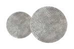 Ronde set van 2 salontafels ELEMENTS 60cm zilver antiek, Huis en Inrichting, Tafels | Salontafels, Ophalen of Verzenden, Nieuw