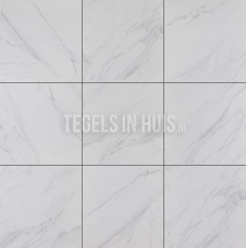 Vloertegel / wandtegel medi marmer wit mat 60x60, Doe-het-zelf en Verbouw, Tegels, Vloertegels, Nieuw, 10 m² of meer, Keramiek