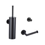 Complete Toiletborstelset BWS Nero Messing Mat Zwart, Ophalen of Verzenden, Nieuw, Bad