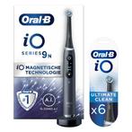 Oral-B iO9 Black + Opzetborstels 6 stuks Pakket, Witgoed en Apparatuur, Persoonlijke-verzorgingsapparatuur, Nieuw, Verzenden
