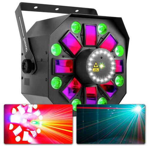 Retourdeal - BeamZ MultiBox 4-in-1 LED lichteffect met laser, Muziek en Instrumenten, Licht en Laser, Laser, Zo goed als nieuw
