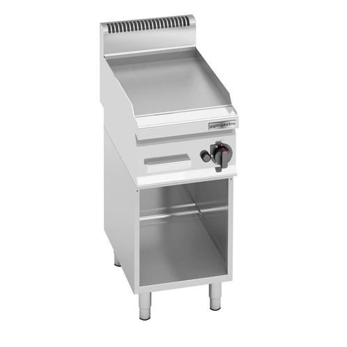GGM Gastro | Gas grillplaat - 4 kW - Glad - incl. onderstel, Witgoed en Apparatuur, Grillplaten, Nieuw, Verzenden