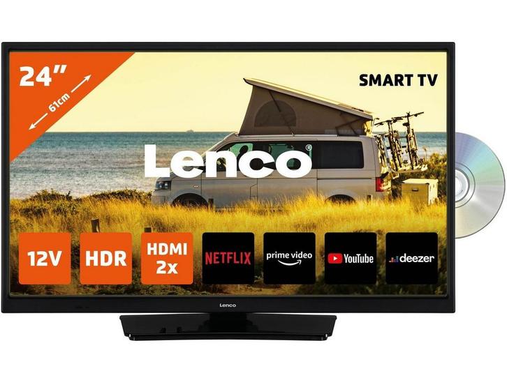 Lenco DVL-2483BK - 24 Smart TV met DVD speler - HD Ready -, Audio, Tv en Foto, Televisies, Zo goed als nieuw, Verzenden