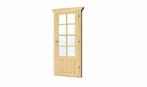 Vuren enkele deur en kozijn dubbel glas DL11 | B83.0xH188.0c, Doe-het-zelf en Verbouw, Hout en Planken, Nieuw, Verzenden