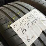 2 x Bridgestone Turanza T005 215-55-18 Zomerbanden 6mm, 18 inch, Ophalen of Verzenden, Band(en), Personenwagen