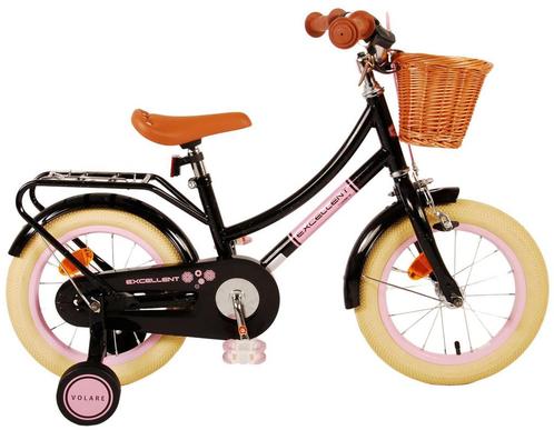 Volare Excellent Kinderfiets - Meisjes - 14 inch - Zwart, Fietsen en Brommers, Fietsen | Meisjes, 14 inch of minder, Nieuw, Verzenden