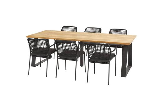 Taste by 4 Seasons Barista tuinset antraciet met Basso tafel, Tuin en Terras, Tuinsets en Loungesets, Ophalen of Verzenden