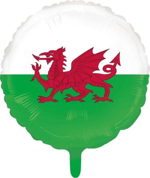 Wales Helium Ballon 45cm, Hobby en Vrije tijd, Feestartikelen, Nieuw, Verzenden