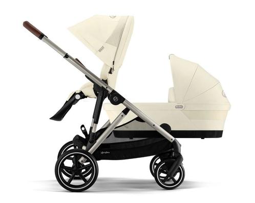 Showmodel Cybex Gazelle Duo Seashell Beige € 750,=, Kinderen en Baby's, Kinderwagens en Combinaties, Nieuw, Duowagen, Met reiswieg