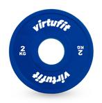 VirtuFit Olympische Fractional Plate - Bumper Plate -  2 kg, Verzenden, Nieuw, Halterschijven