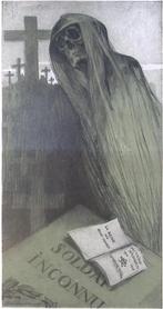 Spotprent over Philippe Pétains artikel Revue des deux..., Antiek en Kunst, Kunst | Litho's en Zeefdrukken, Verzenden