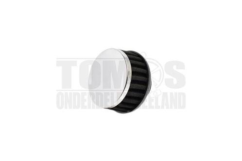 Powerfilter luchtfilter 28mm / 35mm zwart / chroom Dellor..., Fietsen en Brommers, Brommeronderdelen | Algemeen, Nieuw, Ophalen of Verzenden