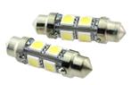 C5W autolamp 2 stuks | LED festoon 39mm | 8-SMD daglichtwit, Verzenden, Nieuw