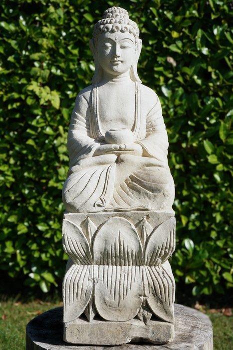 Scultura Balinese in Arenaria Bianca – Lavorazione, Antiek en Kunst, Kunst | Niet-Westerse kunst