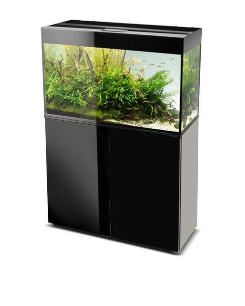 Prachtige zwarte hoogglans aquaria met of zonder meubel., Dieren en Toebehoren, Vissen | Aquaria en Toebehoren, Leeg aquarium