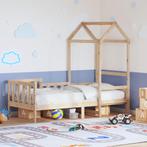 vidaXL Slaapbank met huisje 80x200 cm massief grenenhout, Eenpersoons, Bruin, Verzenden, Nieuw