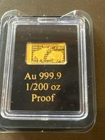Wereld. Gold bar 2025 Börsenbarren., 1/200 Oz (.999) mit CoA, Postzegels en Munten