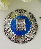 Zonder minimumprijs - Broche Zilver, Emaille - Carlo Mario