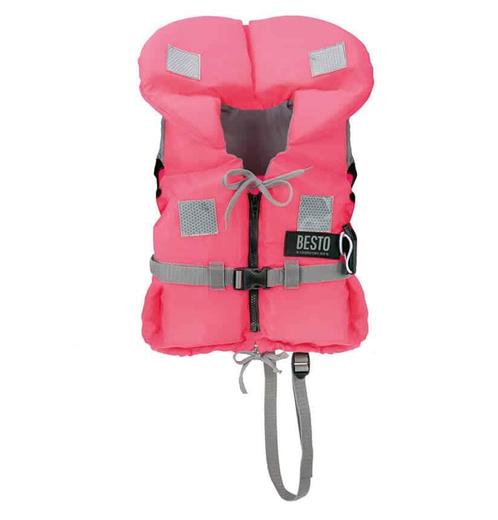 Kinderreddingsvest BESTO Racingbelt Roze 100N, Watersport en Boten, Accessoires en Onderhoud, Nieuw, Ophalen of Verzenden