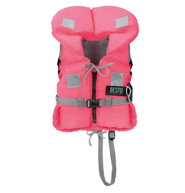 Kinderreddingsvest BESTO Racingbelt Roze 100N, Watersport en Boten, Accessoires en Onderhoud, Nieuw, Ophalen of Verzenden