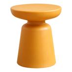 Bijzettafel Posio ronde salontafel 40 cm geel [en.casa], Huis en Inrichting, Tafels | Bijzettafels, Verzenden, Nieuw
