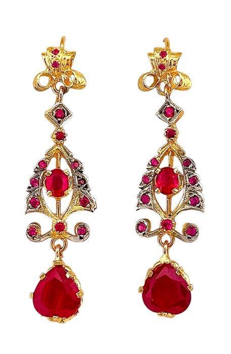 Zonder Minimumprijs - Oorbellen - 9 kt. Geel goud, Zilver, Sieraden, Tassen en Uiterlijk, Oorbellen