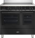 Boretti MLI94DZW inductie fornuis met dubbele oven - zwart o, Verzenden, 60 cm of meer, Nieuw, 4 kookzones