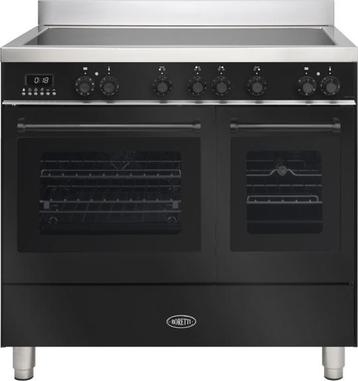 Boretti MLI94DZW inductie fornuis met dubbele oven - zwart - beschikbaar voor biedingen