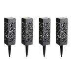 Solar buitenlamp Bogey - Set van 4 - Op zonne-energie, Tuin en Terras, Buitenverlichting, Zonne-energie, Kunststof, Verzenden