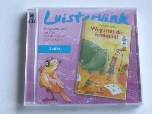 Luistervink - Paul van Loon / Weg met die Krokodil! (2 CD) N, Cd's en Dvd's, Cd's | Kinderen en Jeugd, Verzenden