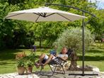 2dekans | Kingsleeve Zweefparasol - Ø300cm UV bescherming, Tuin en Terras, Ophalen of Verzenden, Zo goed als nieuw