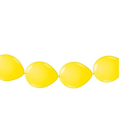Ballonnen verjaardag feest slinger geel 3 meter - Ballonnen, Hobby en Vrije tijd, Feestartikelen, Ophalen of Verzenden