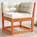 vidaXL Tuinhoekbank met kussens 73x73x78 cm grenenhout, Verzenden, Nieuw