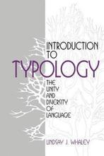 Introduction To Typology, Ophalen of Verzenden, Nieuw