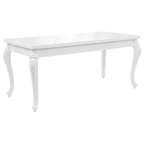 vidaXL Eettafel 179x89x81 cm hoogglans wit, Huis en Inrichting, Tafels | Eettafels, Nieuw, Verzenden