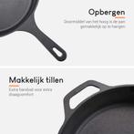2dekans | Ocina Gietijzeren pan – ø30,5cm - Skillet -, Huis en Inrichting, Ophalen of Verzenden, Zo goed als nieuw