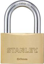 Stanley Hangslot 60 MM 2 Sleutels - Massief Messing, Ophalen of Verzenden, Nieuw, STANLEY