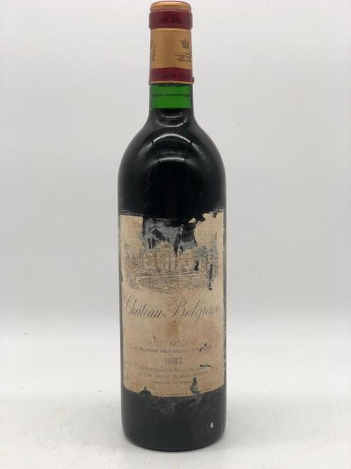 1 x 75cl Chateau Belgrave, Haut-Medoc 1983 (Bordeaux, rood), Verzamelen, Wijnen, Frankrijk, Rode wijn, Nieuw, Ophalen of Verzenden