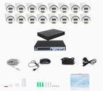 Set met 16 IP cameras beeld en stroom via 1 kabel 8MP, Audio, Tv en Foto, Videobewaking, Verzenden, Nieuw