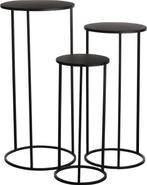 2dekans | Mica Decorations Quinty Bijzettafel - Set van 3 -, Ophalen of Verzenden, Zo goed als nieuw
