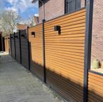 52x Aluminium sleufpaal, schuttingpaal en toebehoren, Nieuw