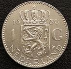 Nederlandse zilveren Gulden 1966, Postzegels en Munten, Munten | Nederland, Verzenden, Koningin Juliana, Losse munt, Zilver
