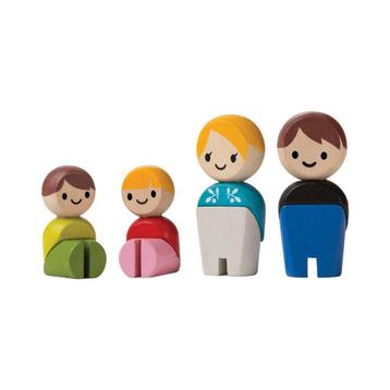 PlanToys Houten Speelgoed Familie I van €17,00 voor €11,90 beschikbaar voor biedingen