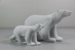 Beeld, L’Ours (2 sculptures) - 16 cm - Kunsthars
