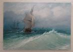 Vitalii Karpenko (1963) - Seascape with ships