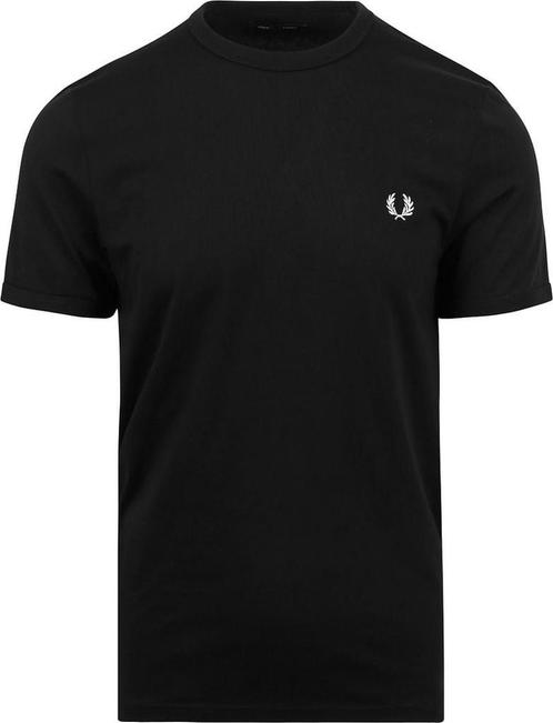 Fred Perry T-Shirt Zwart M3519 maat L Heren, Kleding | Heren, T-shirts, Zwart, Nieuw, Maat 52/54 (L), Verzenden